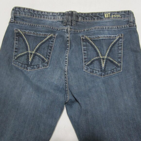 Kut From The Kloth Jeans Women's 16 (38x30) Blue Boot Cut Denim Dark Wash - Picture 11 of 16